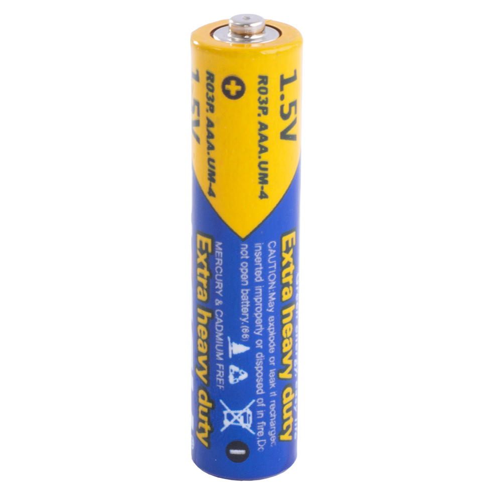 Батарейка солевая "AAA" 1,5 V - PKCELL (Extra heavy duty battery AAA/R03P/UM4 1.5V)