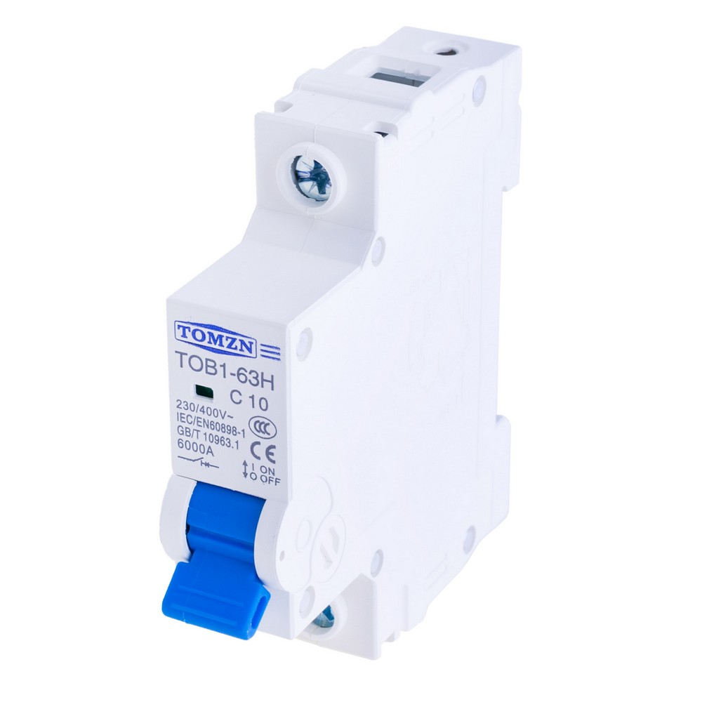 1P AC MCB 230/400V TOB1-63H 10A(TOMZN)