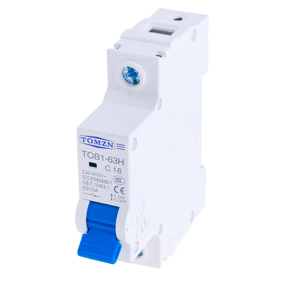 1P AC MCB 230/400V TOB1-63H 16A(TOMZN)