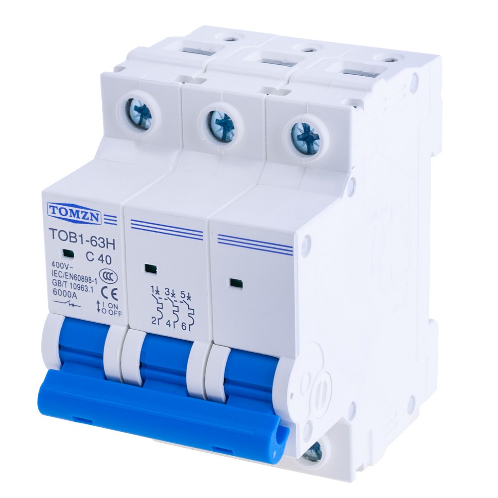 3P AC MCB 230/400V TOB1-63H 40A(TOMZN) 3P AC MCB 230/400V TOB1-63H 40A(TOMZN)