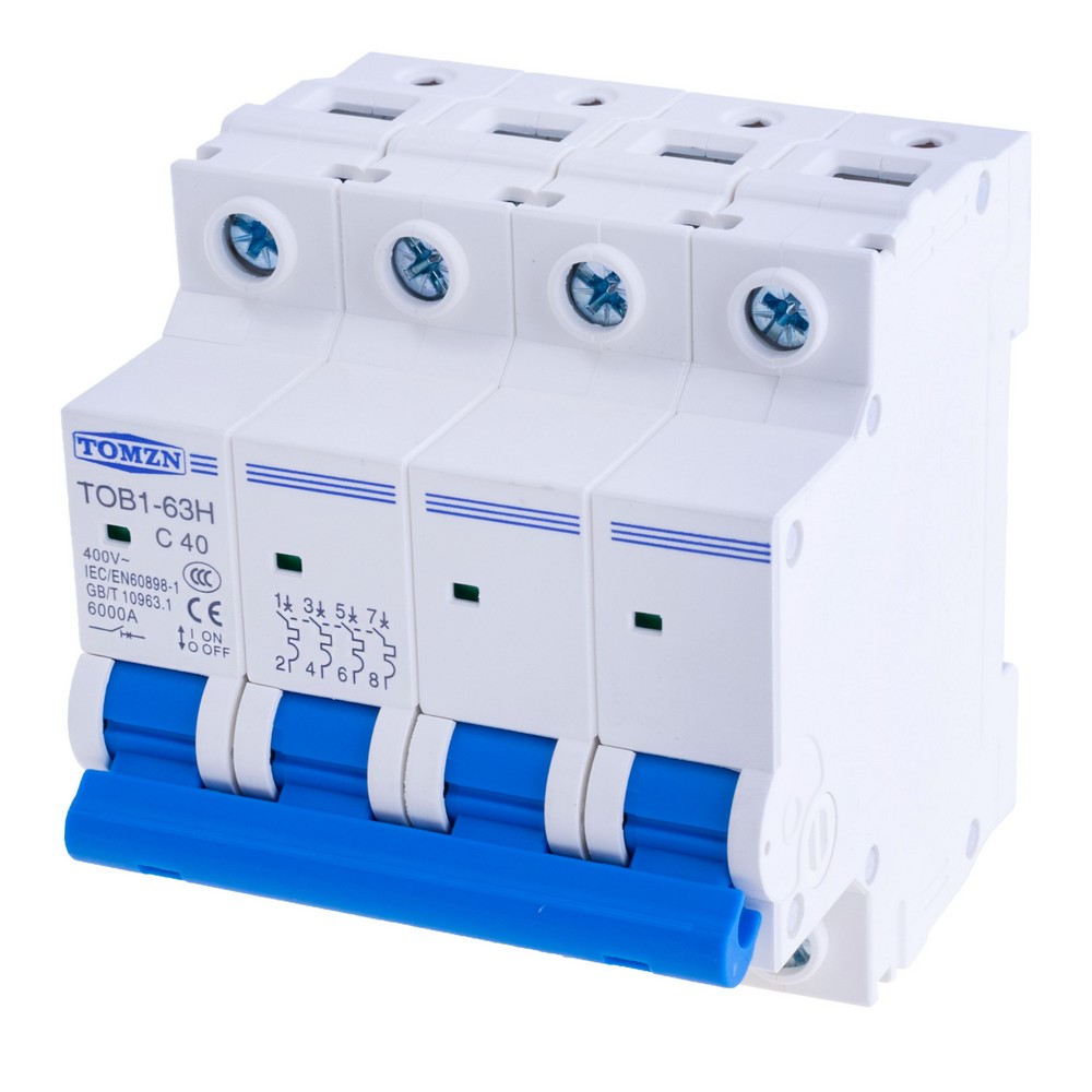 4P AC MCB 230/400V TOB1-63H 40A(TOMZN)