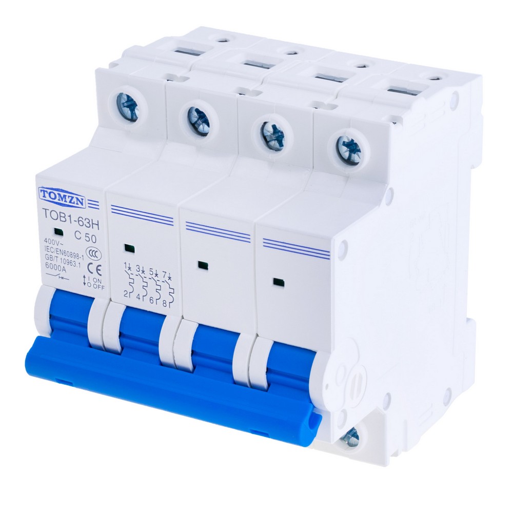 4P AC MCB 230/400V TOB1-63H 50A(TOMZN)