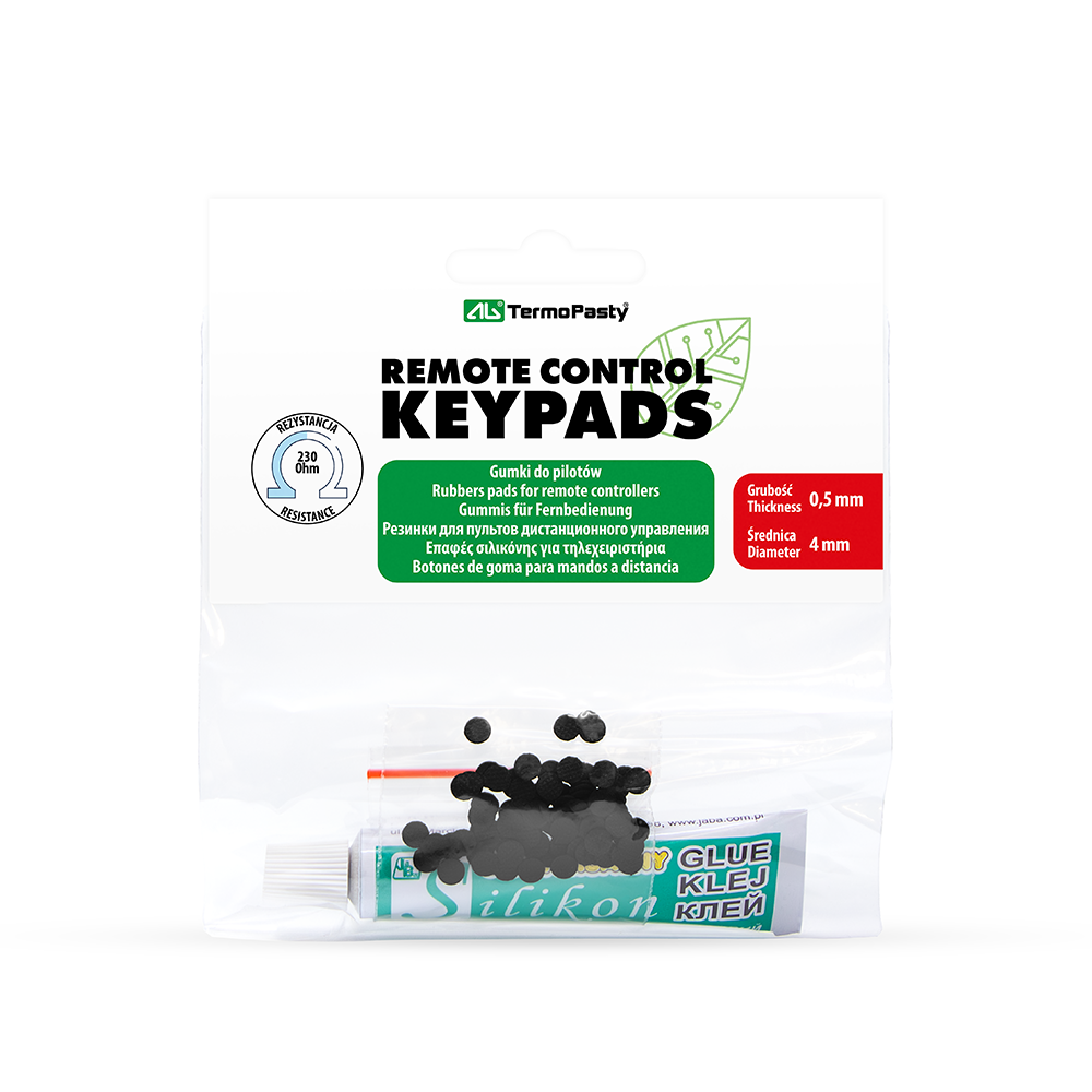 Gummiknöpfe fuer Fernbedienung 100 Stk. Verpackung