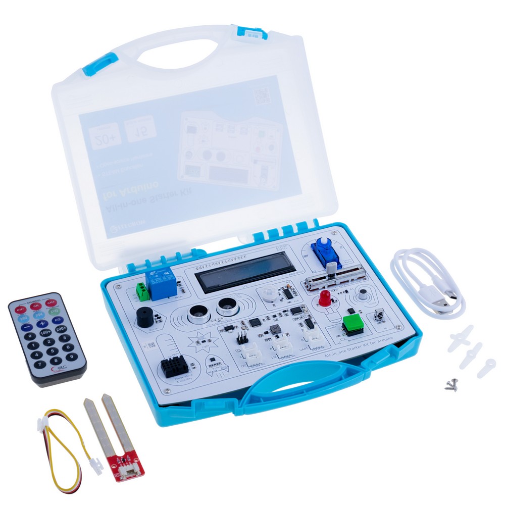 Set All-in-one Starter Kit for Arduino Common Board Design Kit with 15 Sensors and 21 Lessons Set All-in-one Starter Kit for Arduino Common Board Design Kit with 15 Sensors and 21 Lessons