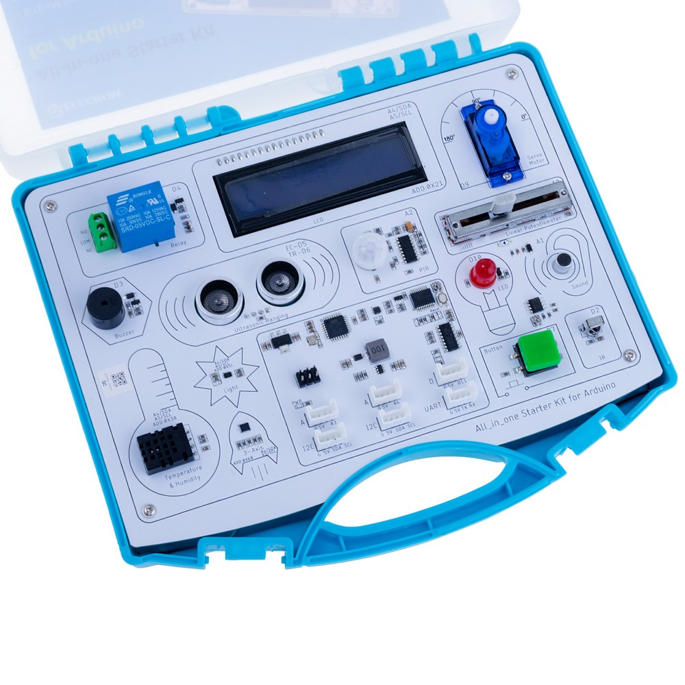 Set All-in-one Starter Kit for Arduino Common Board Design Kit with 15 Sensors and 21 Lessons Set All-in-one Starter Kit for Arduino Common Board Design Kit with 15 Sensors and 21 Lessons
