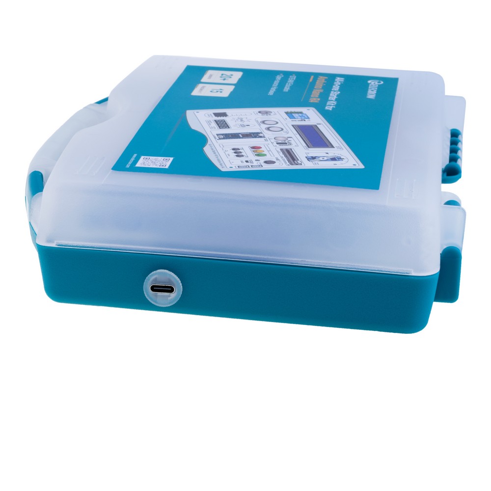 Set All-in-one Starter Kit for Arduino NANO R4 with 20 lessons and 15 modules Set All-in-one Starter Kit for Arduino NANO R4 with 20 lessons and 15 modules