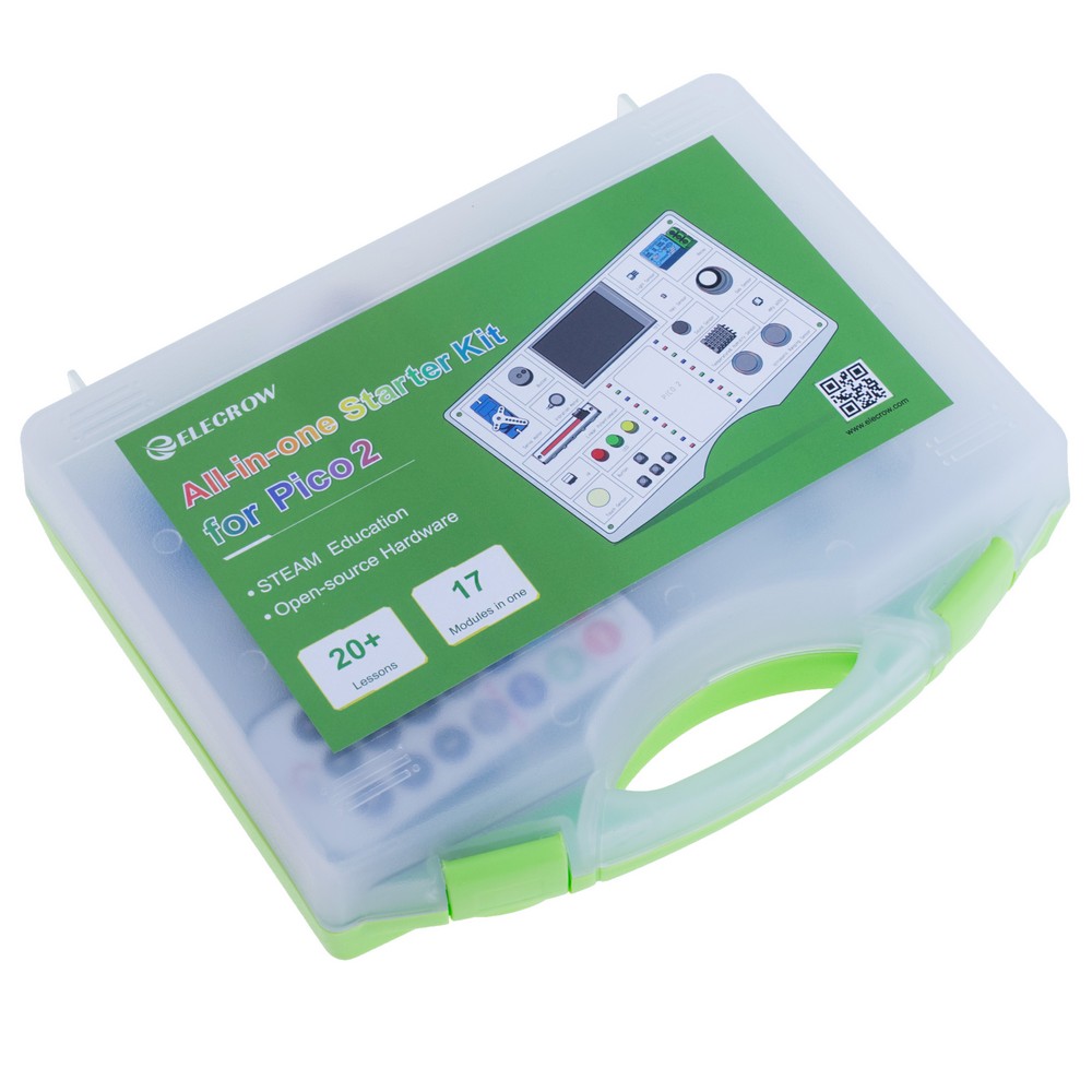 Set All-in-one Starter Kit for Pico 2|RP2350 Starter Kit: 17 Sensors & 21 Coding Lessons Set All-in-one Starter Kit for Pico 2|RP2350 Starter Kit: 17 Sensors & 21 Coding Lessons