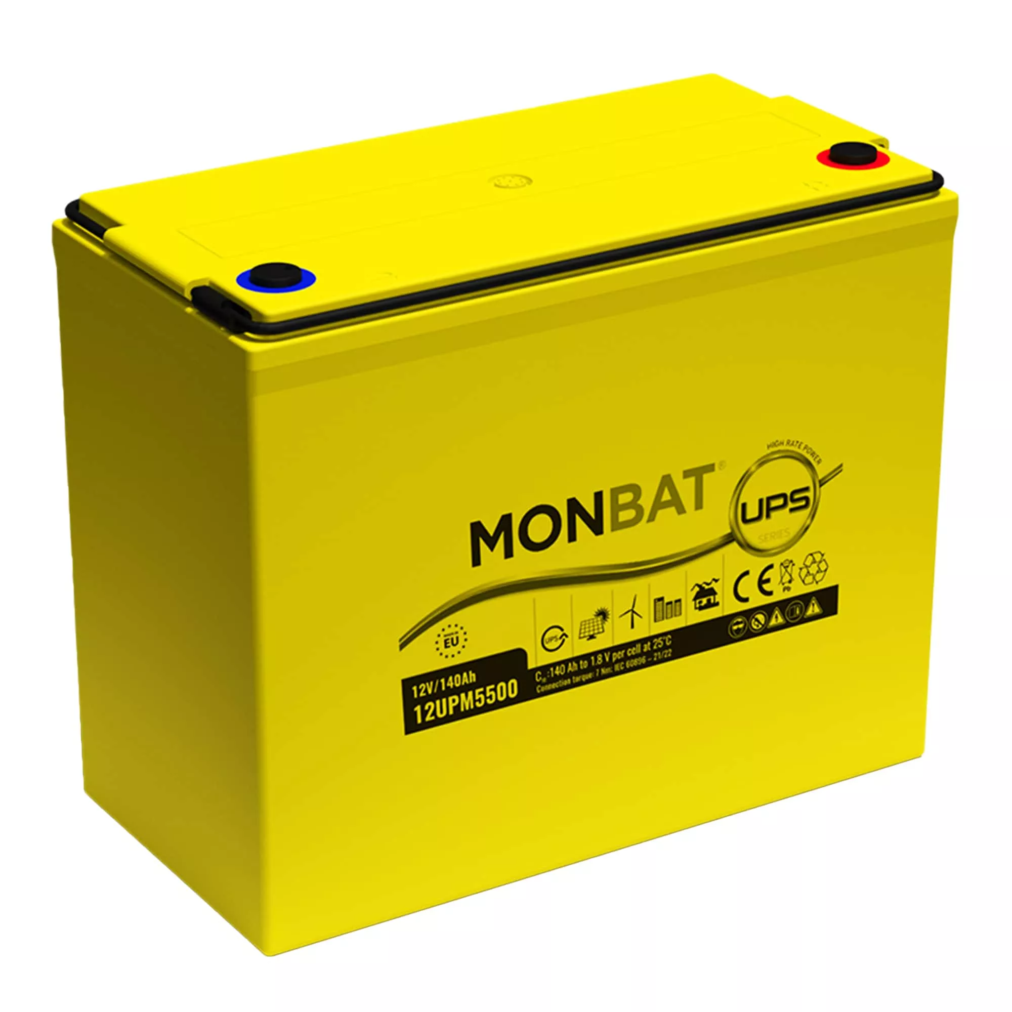 Аккумулятор 12V 140Ah свинцово-кислотный AGM (12UPM5500) Аккумулятор 12V 140Ah свинцово-кислотный AGM (12UPM5500)
