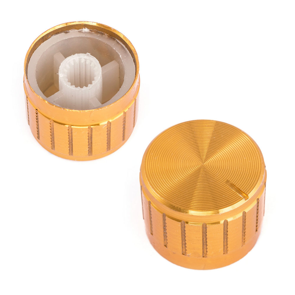 Griff fur Potentiometer AL-PK 23-17 gold Griff fur Potentiometer AL-PK 23-17 gold
