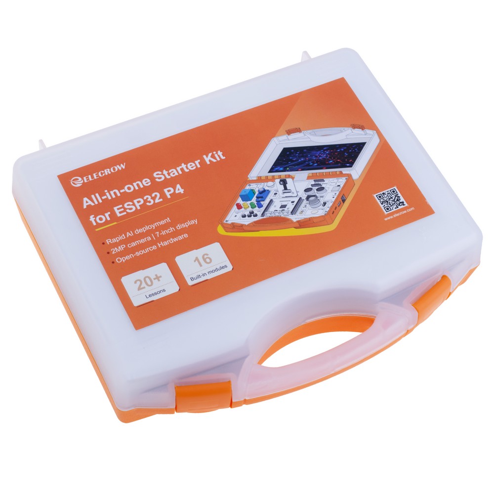 Set All-in-one Starter Kit for ESP32-P4 with Common Board design, 16 Modules and AI Lessons Set All-in-one Starter Kit for ESP32-P4 with Common Board design, 16 Modules and AI Lessons