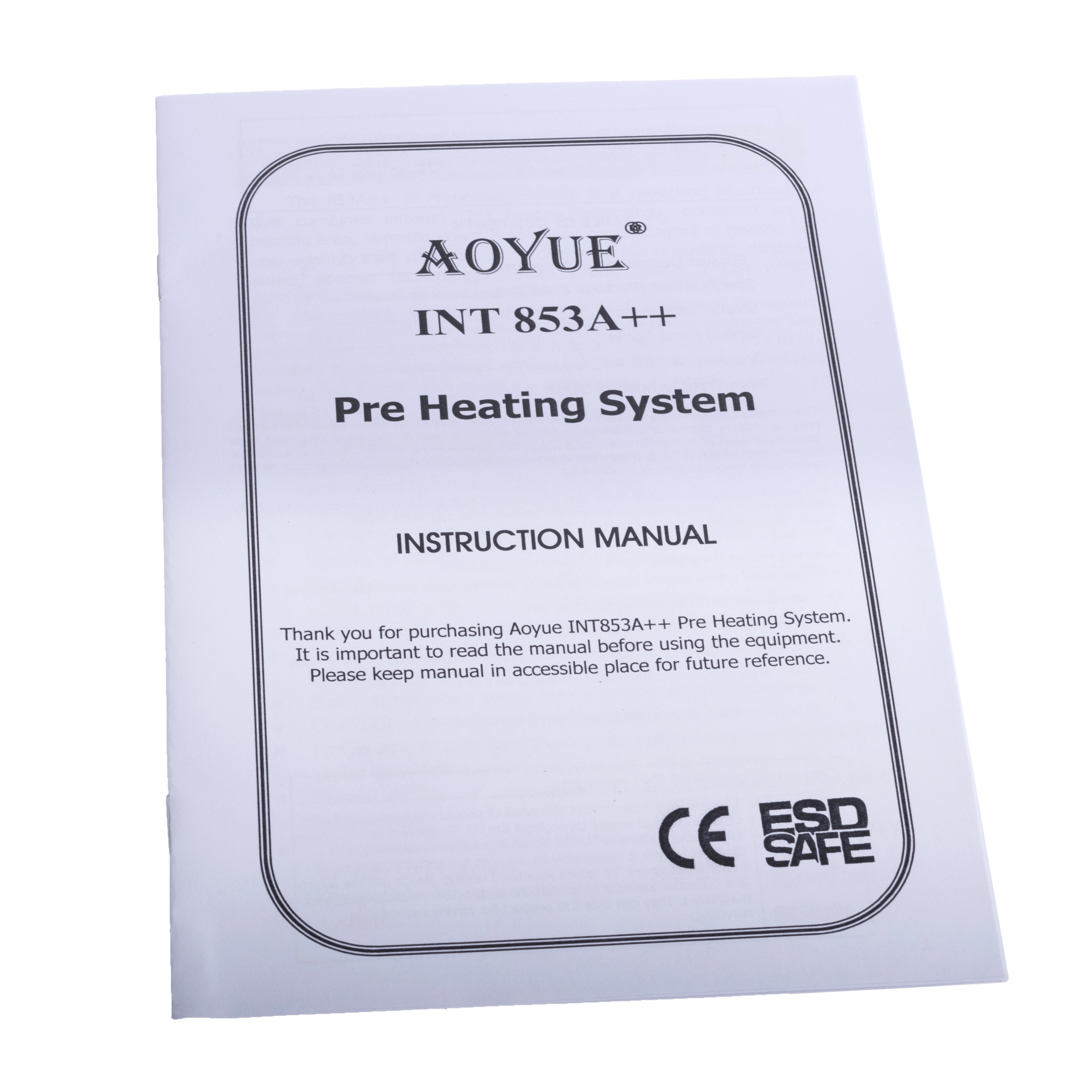 AOYUE Int853A++ Quarz Infrarot-Unterheizung Station 500W 2 externe Thermofühler