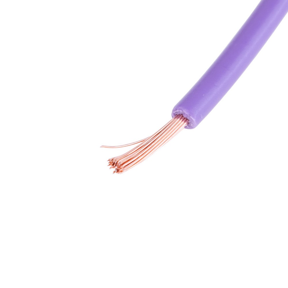 Провід багатожильний 0.75mm² (19AWG, 24xD0.20mm) фіолетовий Провід багатожильний 0.75mm² (19AWG, 24xD0.20mm) фіолетовий