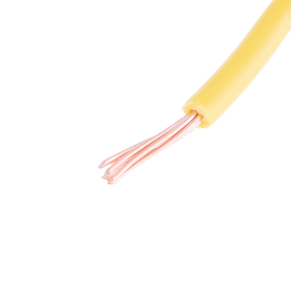 Провід багатожильний 0.75mm² (19AWG, 7xD0.37mm) жовтий
