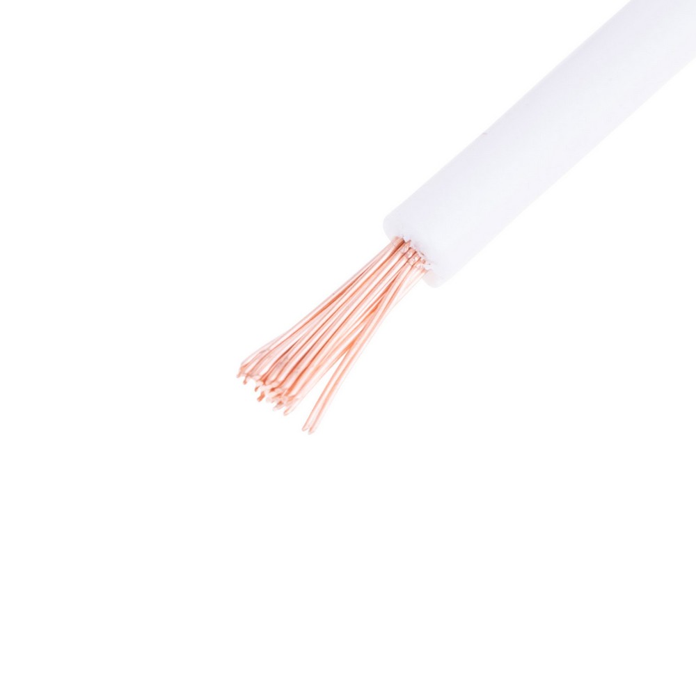 Провід багатожильний 1mm² (18AWG, 32xD0.20mm) білий