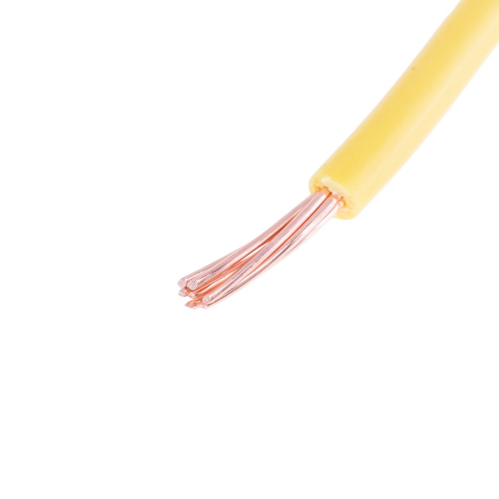 Провід багатожильний 1.5mm² (16AWG, 7xD0.52mm) жовтий Провід багатожильний 1.5mm² (16AWG, 7xD0.52mm) жовтий