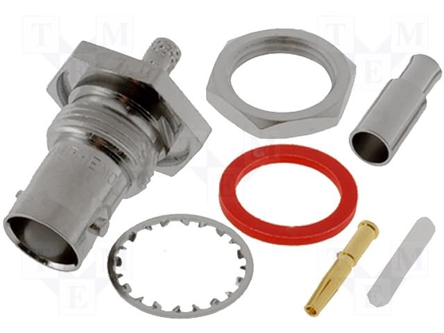 B6421E1ND3G550 Buchse "Weibchen" BNC auf Platte 50Ohm auf Kabel RG174 B6421E1ND3G550 Buchse "Weibchen" BNC auf Platte 50Ohm auf Kabel RG174