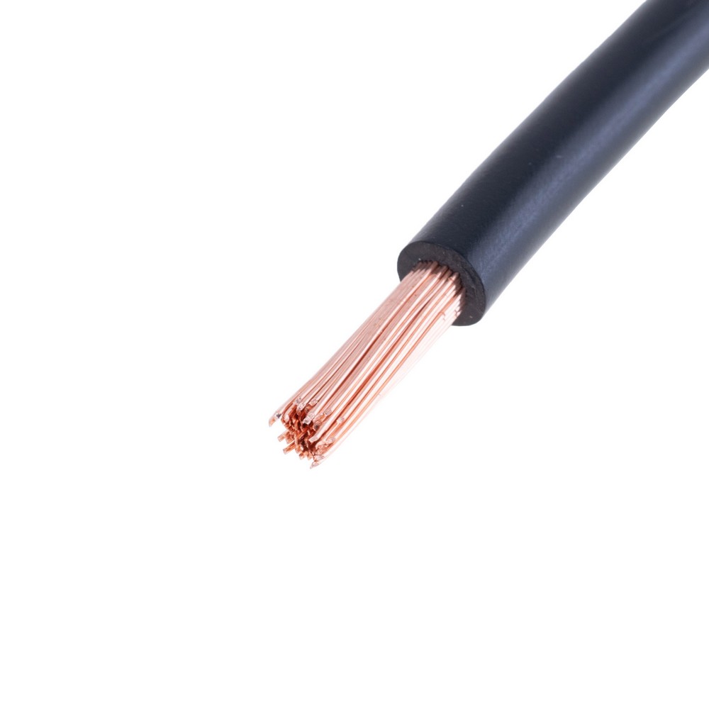 Провід багатожильний 6mm² (10AWG, 84xD0.29mm) чорний