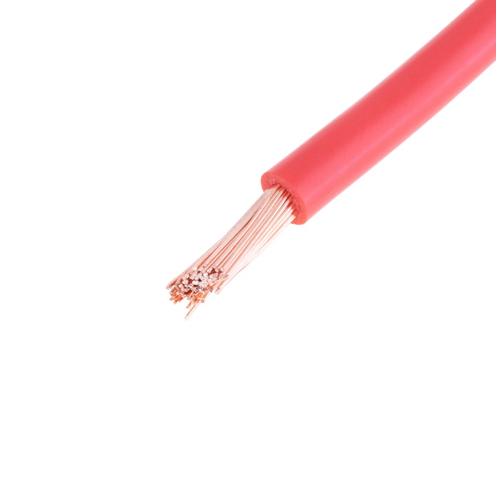 Провід багатожильний 6mm² (10AWG, 84xD0.29mm) червоний Провід багатожильний 6mm² (10AWG, 84xD0.29mm) червоний