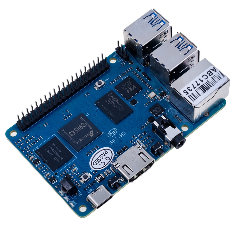 Mikrocomputer Banana Pi BPI-M5, Amlogic S905X3 4GB DDR4+16G eMMC
