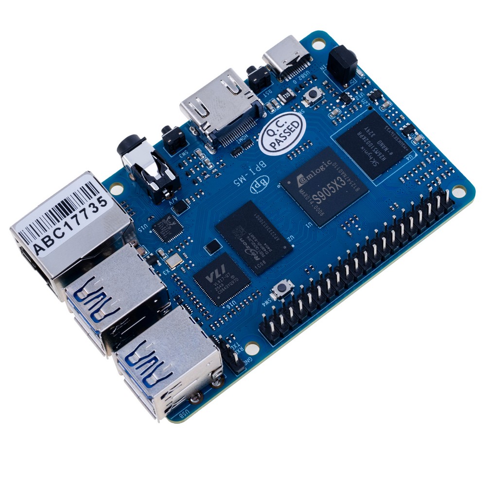 Mikrocomputer Banana Pi BPI-M5, Amlogic S905X3 4GB DDR4+16G eMMC