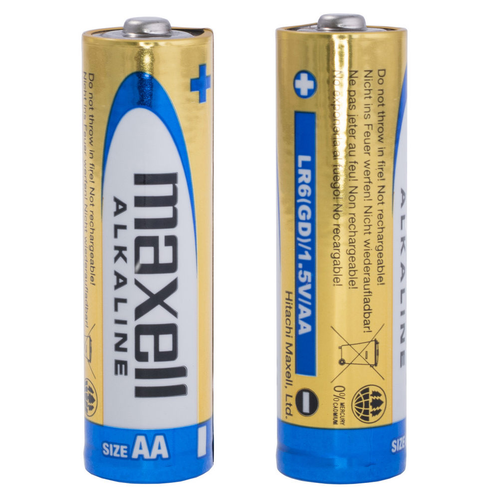 Батарейка щелочная, LR6, AA, 1.5V, Maxell Alkaline (723758.04)