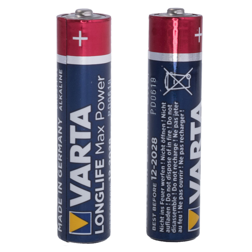 Бат. щелочная, VARTA LONGLIFE Max Power, AAA, 1.5V, MT-003-4