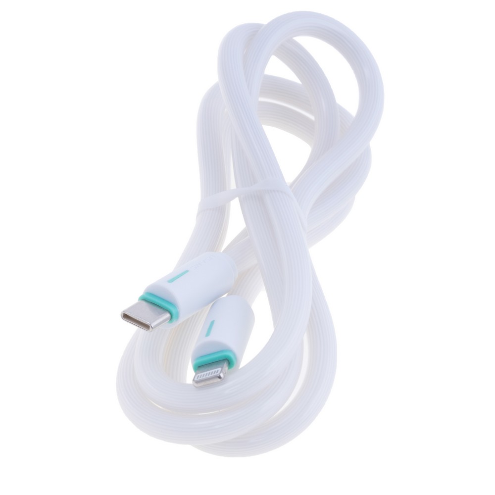 SJ735 30W Type-C To Lightning Bicolor Charging & Data Cable--YR Series 1m (SJ735USB02 White – USAMS)