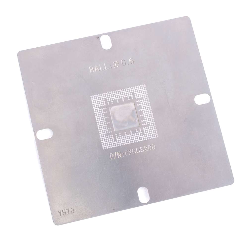 BGA-Schablone FXG05200 (0,60 мм) 96x96 мм BGA-Schablone FXG05200 (0,60 мм) 96x96 мм