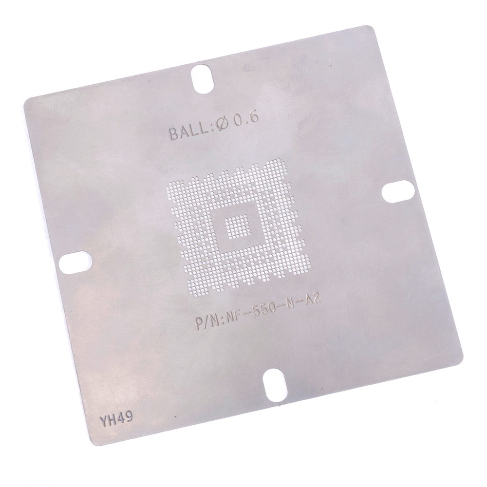 BGA-Schablone NF-550-N-A2 (0,60 мм) 96x96 мм