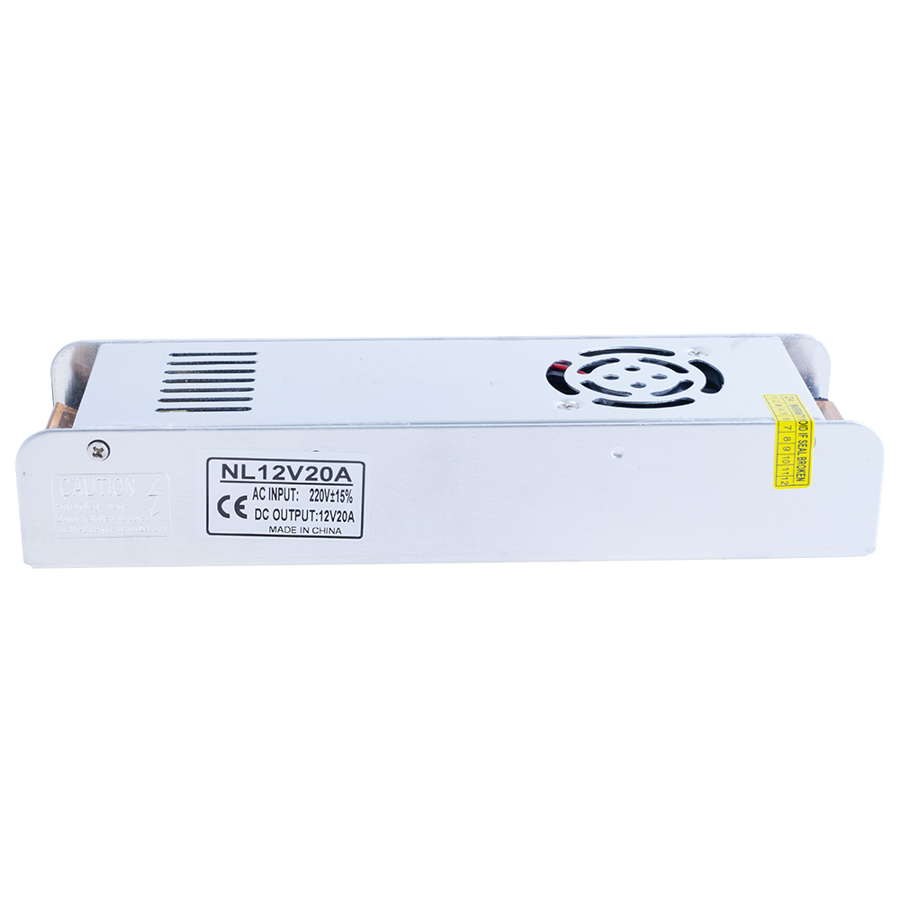 Блок живлення для світлодіодних стрічок NL12V20A, 223х40х68mm OV