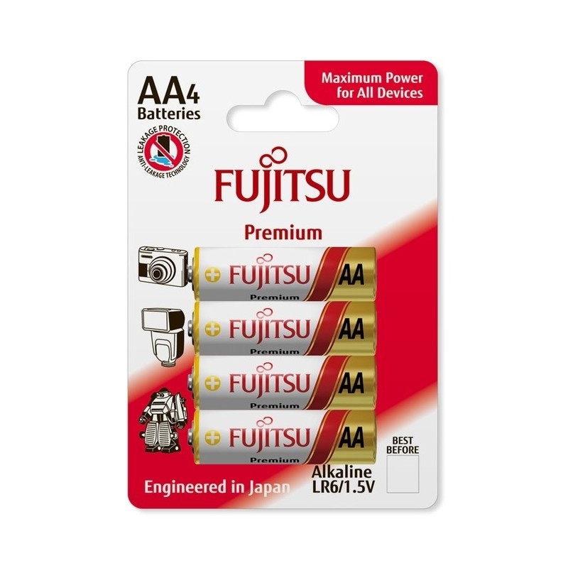 Бат. щелочная, LR6, AA, 1.5V, FUJITSU Premium (..83970)