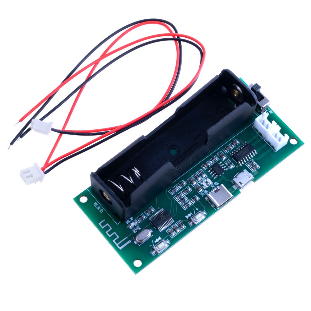 XH-A153 锂电池蓝牙功放板双声道小功率自制DIY手工有源音箱5W+5W