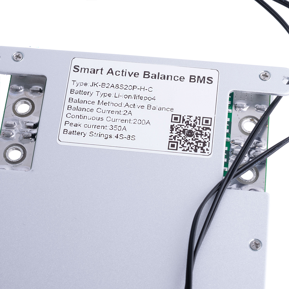 BMS JK-B2A8S20P-Heat-CAN (Li-Ion/LiFePO4/LTO 4S-8S; Balancer 1A; Charge/Discharge: 200A; BT/RS485/Heat/CAN)