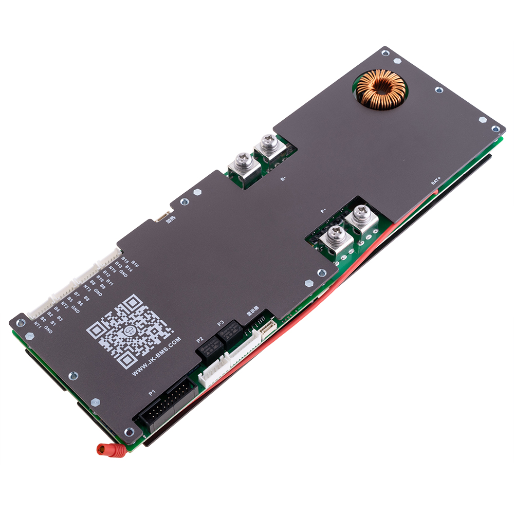 BMS JK-PB1A16S15P (Li-Ion/LiFePo4/LTO 8S-16S; Balancer 2A; Charge/Discharge: 150A; BT/RS232/RS485/CAN/Heat) комунікує з інверторами Growatt, Deye, Victron, Must та іншими