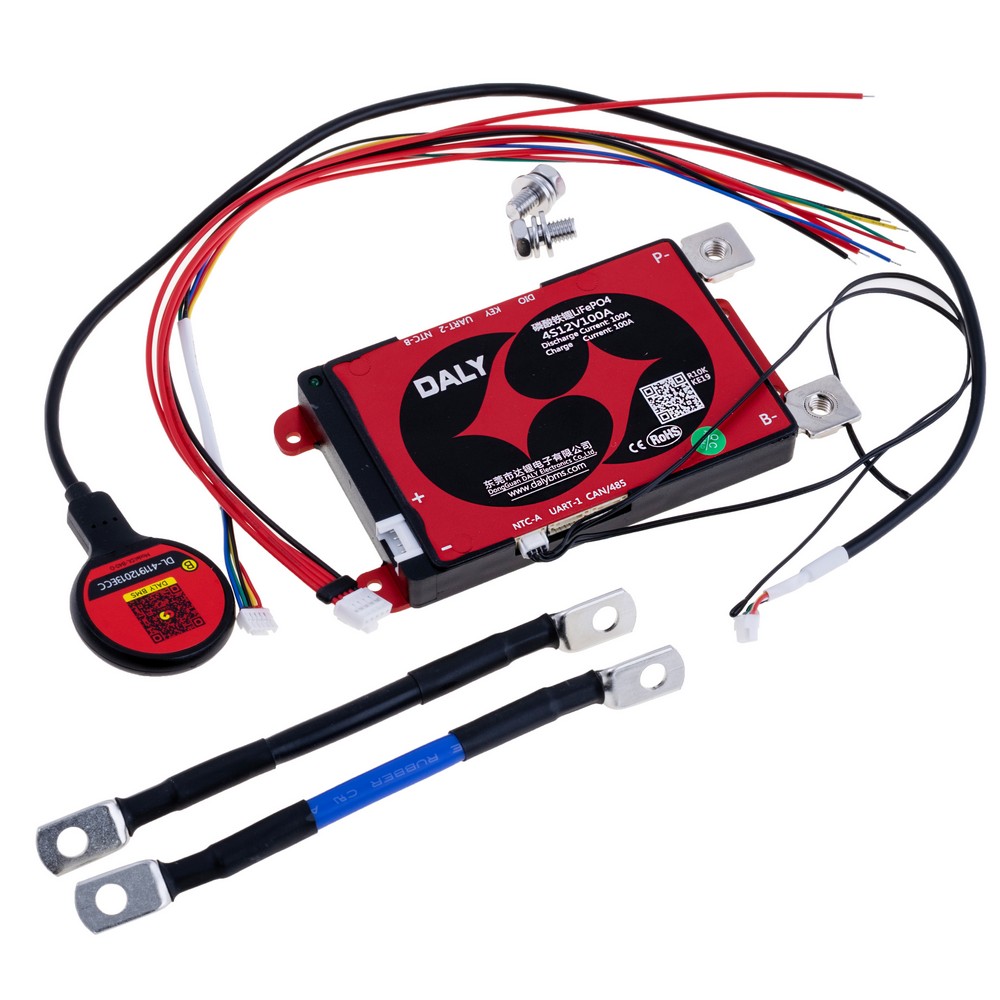 BMS контроллер LiFePO4, 4S, 100A, CAN+Bluetooth