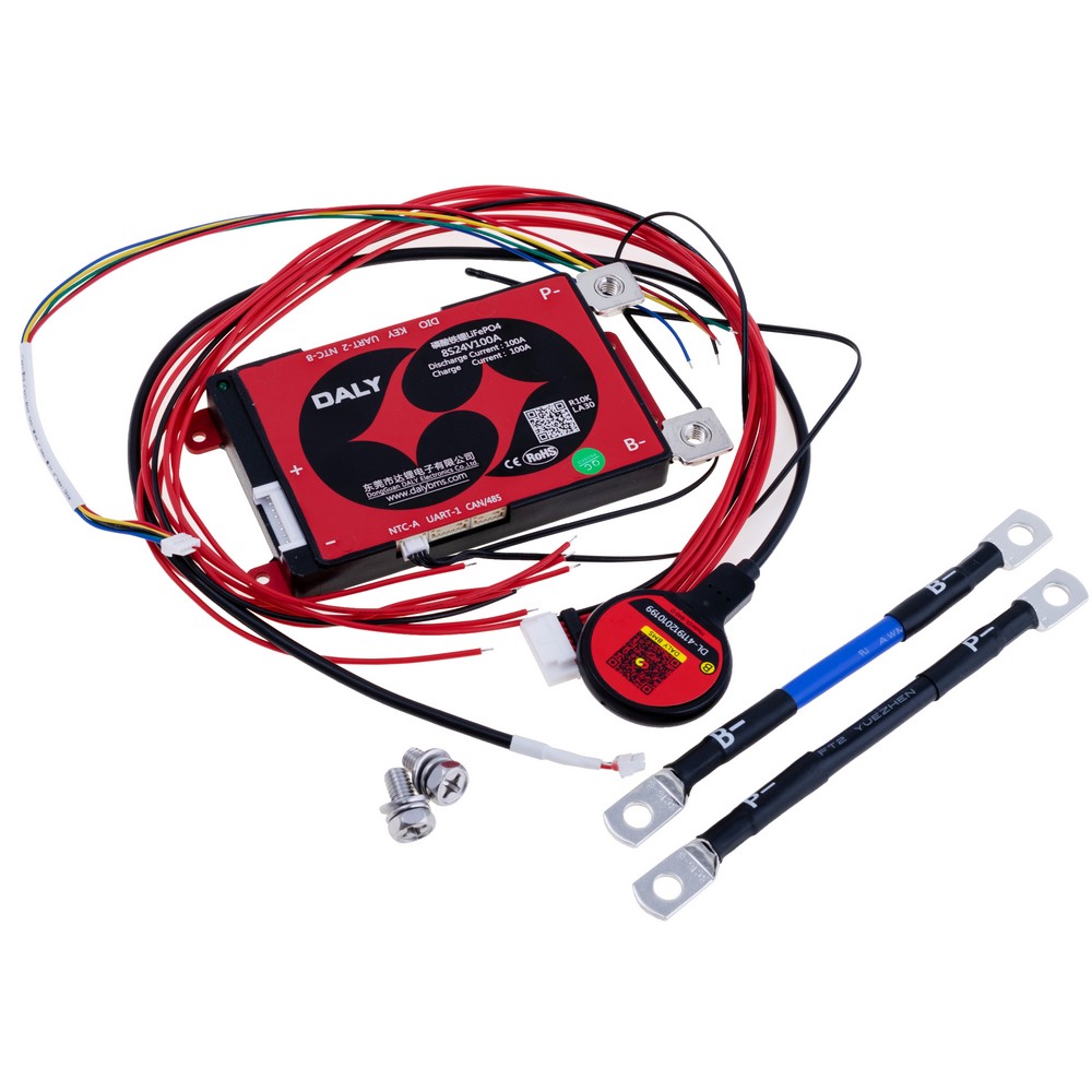 BMS контроллер LiFePO4, 8S, 100A, CAN+Bluetooth