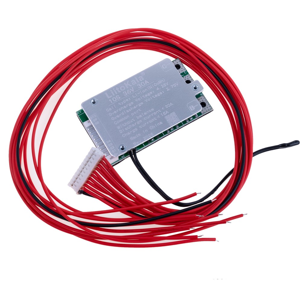 Плата захисту CX10S30A-SH-F-Y для 10-ти акумуляторів LI-ION, 36V 30А
