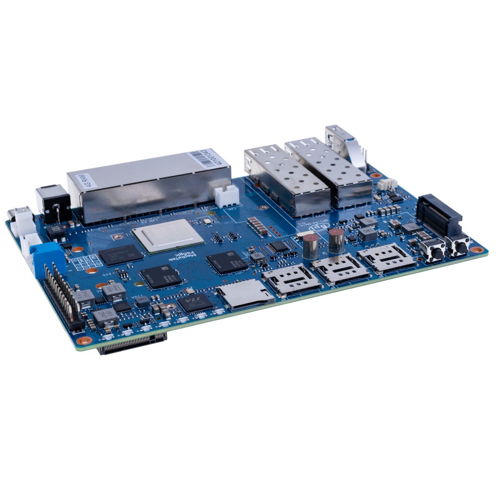 Router-Platine Banana Pi BPI-R4 mit Prozessor MediaTek MT7988A Quad-Core Cortex-A73 4G DDR+8G eMMC
