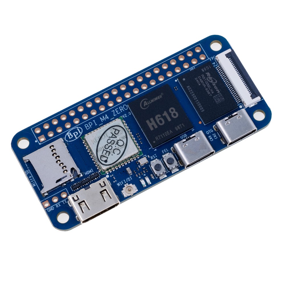 Mikrocomputer Banana Pi BPI-M4 Zero, Allwinner H618 4G DDR3+32G eMMC