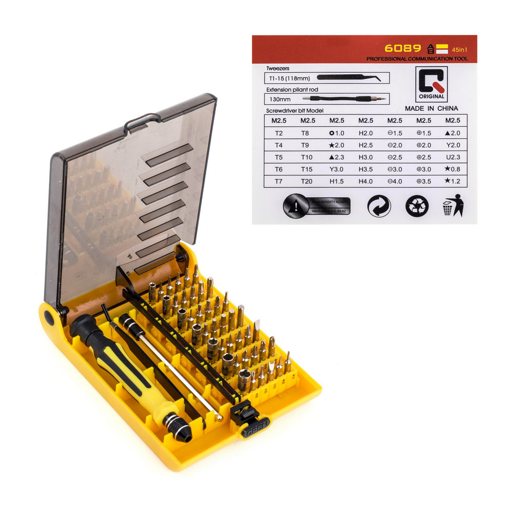 WELSOLO 45 in 1 versatile screwdrivers set BS-6089 WELSOLO 45 in 1 versatile screwdrivers set BS-6089