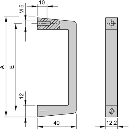 Griff 10501-004 /Schroff