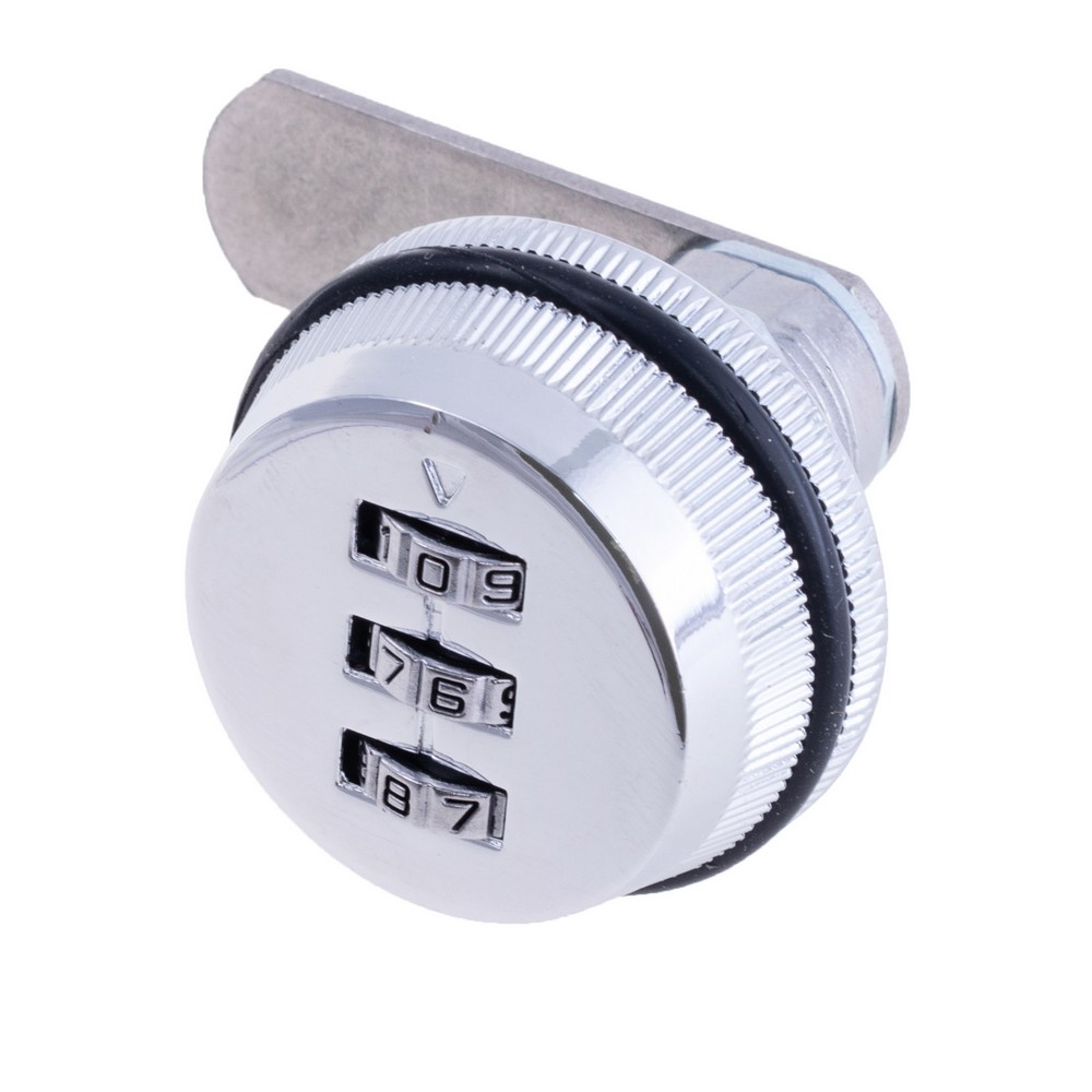 Механічний кодовий замок врізний Cam Lock 3-digit Silver