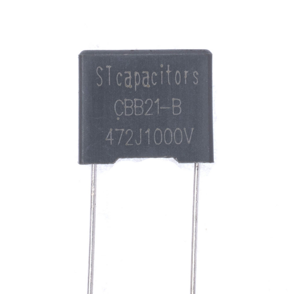 CBB21 4,7nF 1000VDC J(+/-5%), P=10mm, 5x11x13mm (CBB21BD472J3AL10(C2-1)  -Stcapasitor) (конденсатор пленочный)