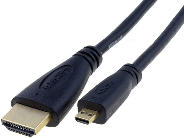 Кабель HDMI 1.4, вилка micro HDMI, вилка HDMI, 1м, черный (CG588-010-PB) Кабель HDMI 1.4, вилка micro HDMI, вилка HDMI, 1м, черный (CG588-010-PB)