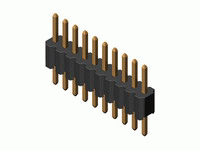 PLL1,27-40 (CH02402V100, ZL311-40P) (Stifte auf Platte, 1х40, 1,27mm)