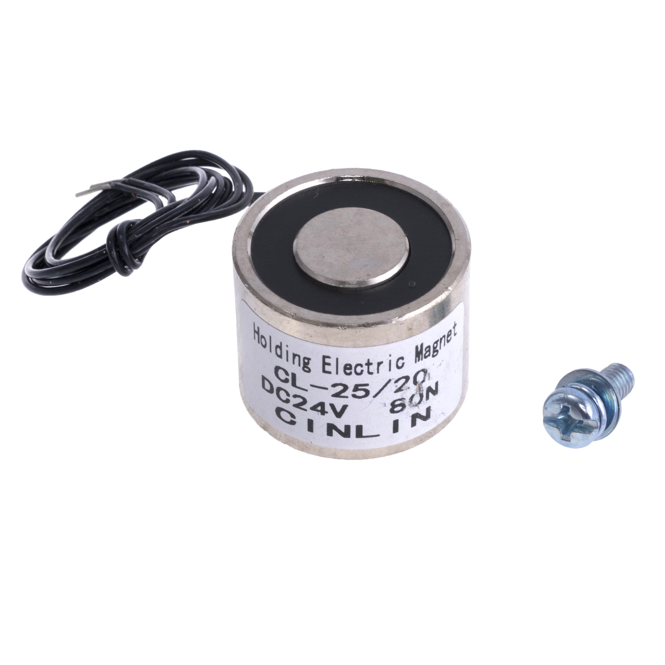 Электромагнит CL-25/20 24V 2,5W 80N (Cinlin) Электромагнит CL-25/20 24V 2,5W 80N (Cinlin)