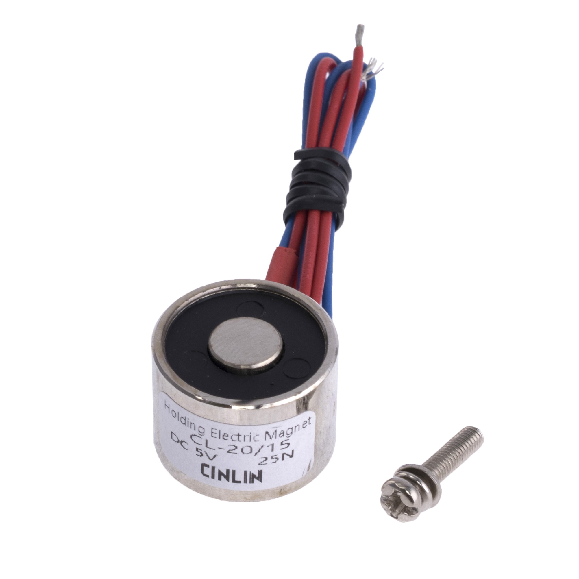 Электромагнит CL-20/15 5V 3W 2,5kg/25N (Cinlin) Электромагнит CL-20/15 5V 3W 2,5kg/25N (Cinlin)