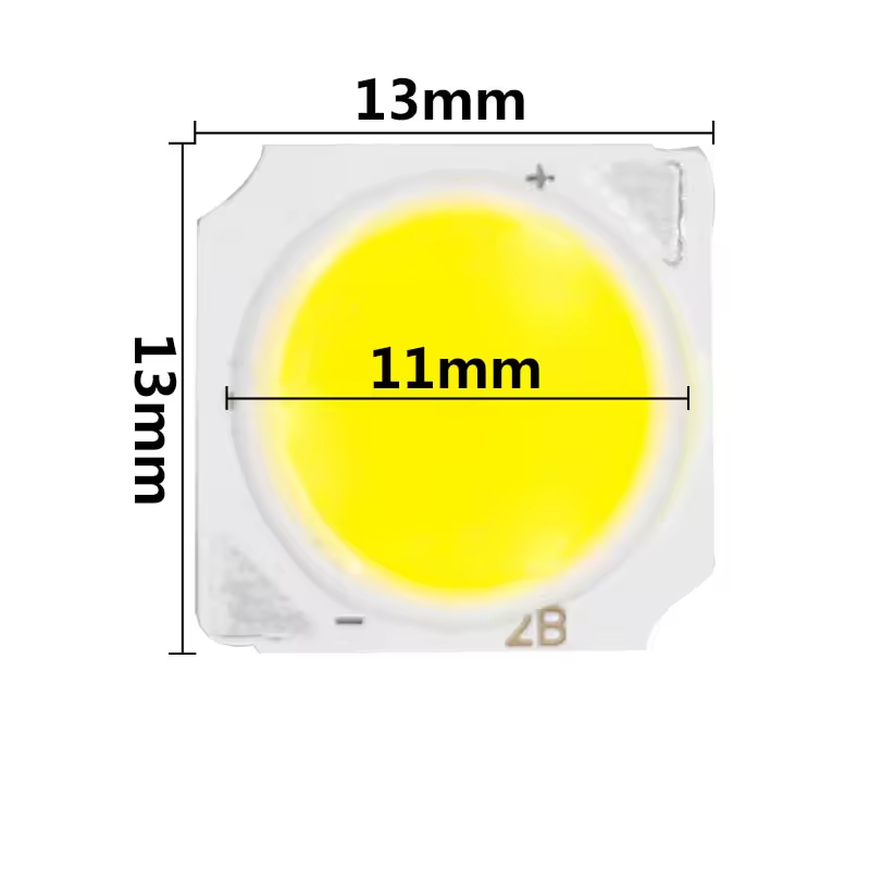 Світлодіод COB 1313 10W 3000K, 250mA(Max) @ DC 30-32V, 900-1000LM, 13x13mm Світлодіод COB 1313 10W 3000K, 250mA(Max) @ DC 30-32V, 900-1000LM, 13x13mm