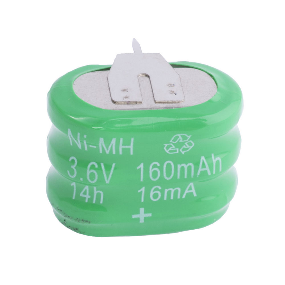 Coin NiMH battery 3.6v 160mAh ellipse 3S1P + Nickel (size: 24x15x18mm) Coin NiMH battery 3.6v 160mAh ellipse 3S1P + Nickel (size: 24x15x18mm)