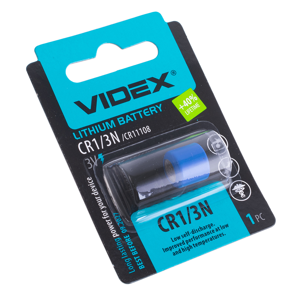 Батарейка CR1/3N, 3V, Videx Батарейка CR1/3N, 3V, Videx